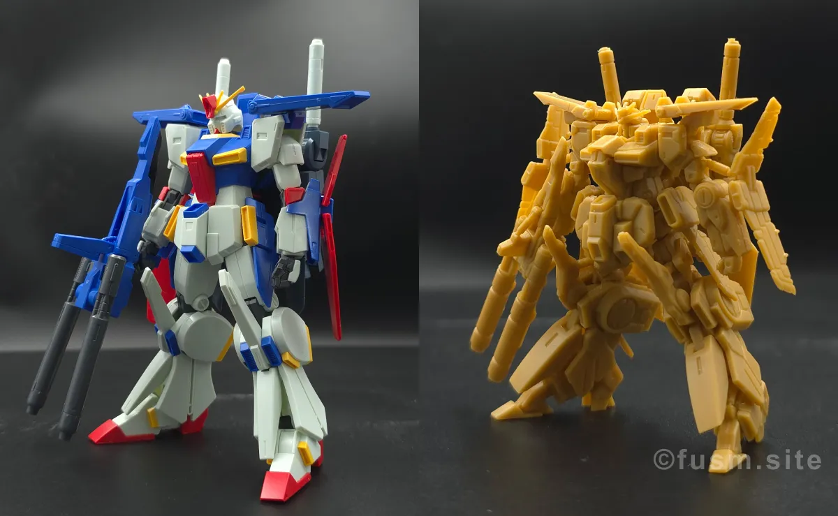 【レビュー】HGUC ZZガンダム 比較 05