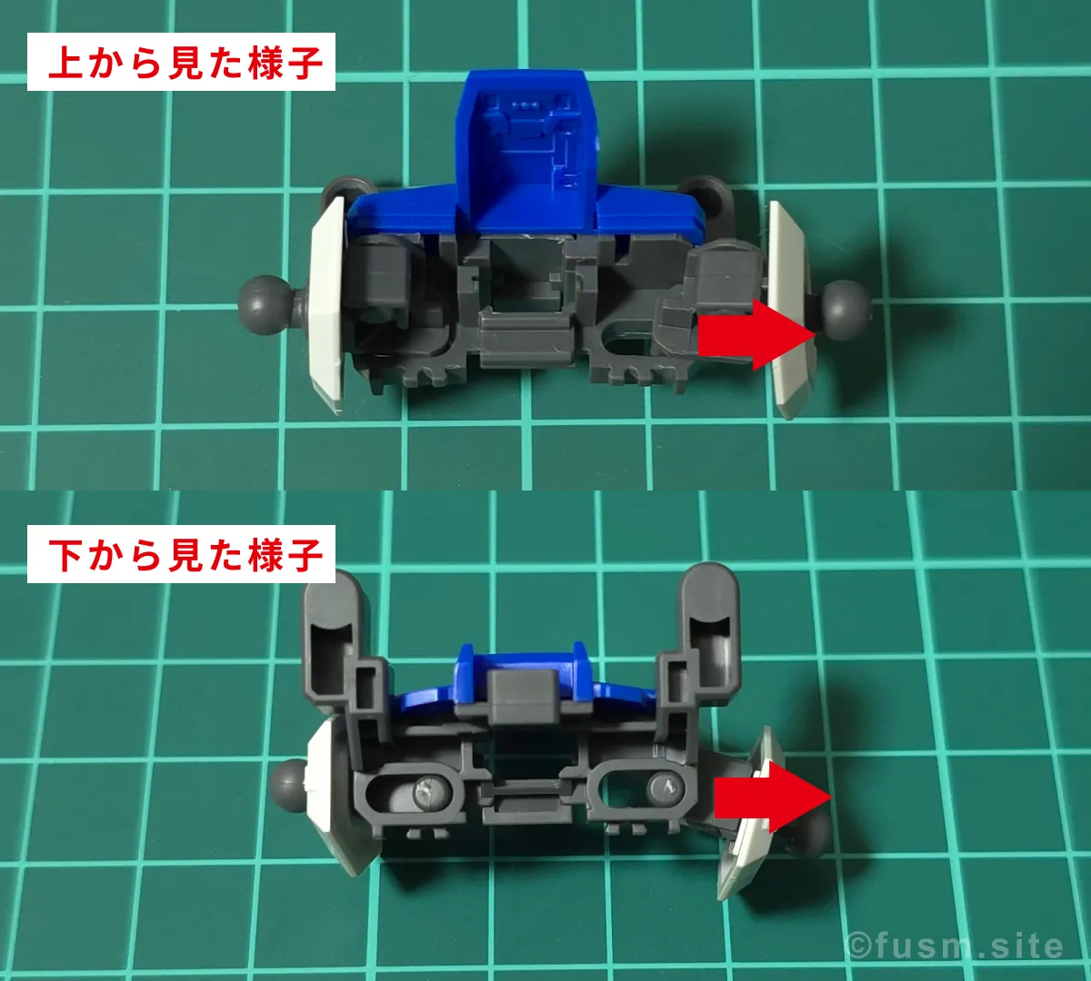 【レビュー】HGUC Z(ゼータ)ガンダム|エボリューションプロジェクト第1弾 パーツ・構造・組み立て 03