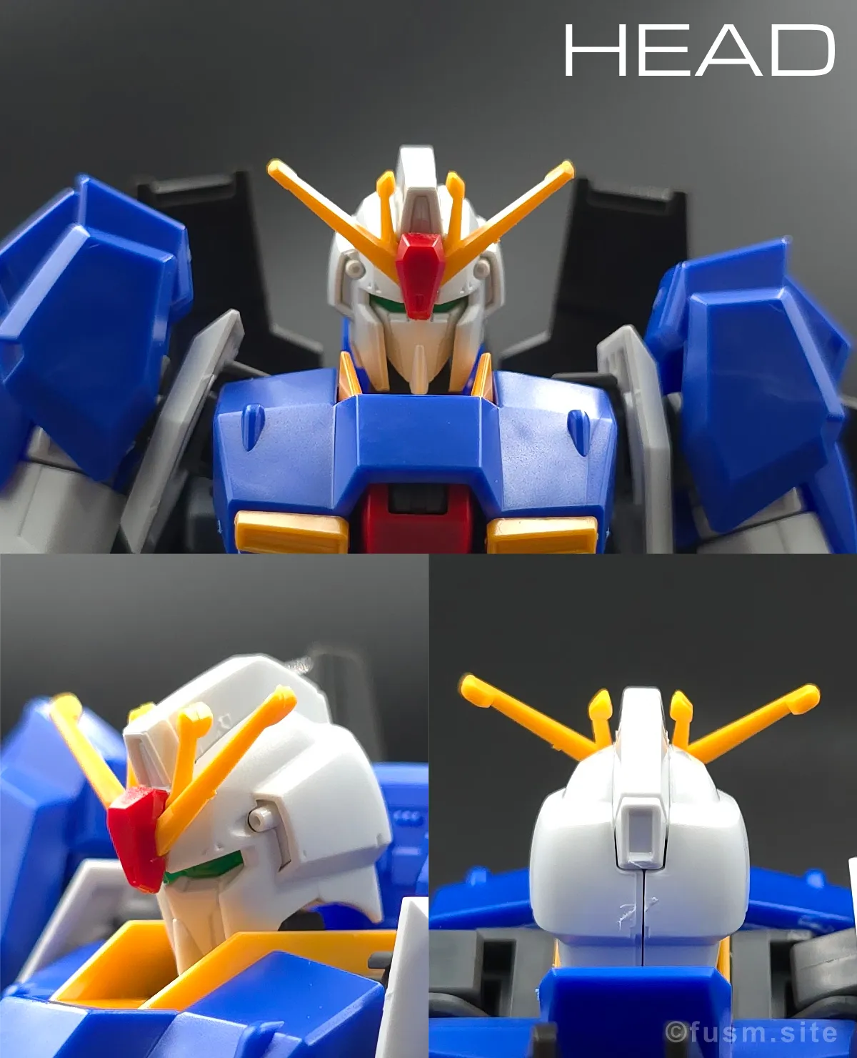 【レビュー】HGUC Z(ゼータ)ガンダム|エボリューションプロジェクト第1弾 頭部ディテール 01