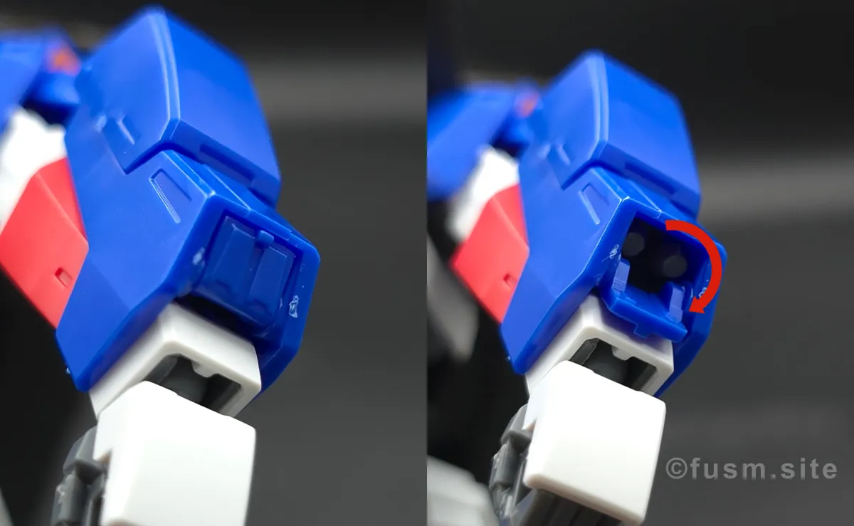 【レビュー】HGUC Z(ゼータ)ガンダム|エボリューションプロジェクト第1弾 腕部ディテール 可動域 02