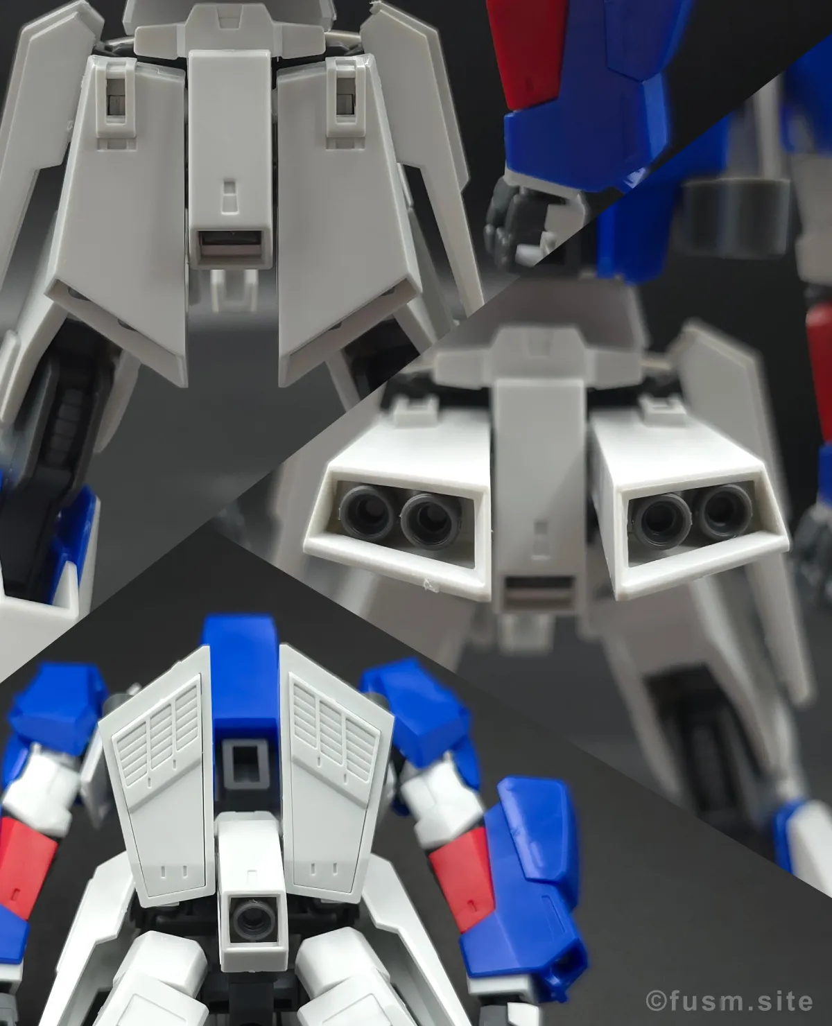 【レビュー】HGUC Z(ゼータ)ガンダム|エボリューションプロジェクト第1弾 胴体ディテール 可動域 03