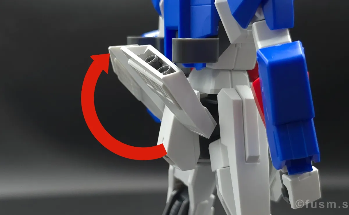 【レビュー】HGUC Z(ゼータ)ガンダム|エボリューションプロジェクト第1弾 胴体ディテール 可動域 04