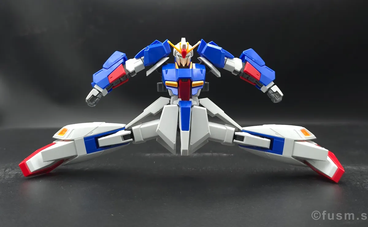 【レビュー】HGUC Z(ゼータ)ガンダム|エボリューションプロジェクト第1弾 胴体ディテール 可動域 06