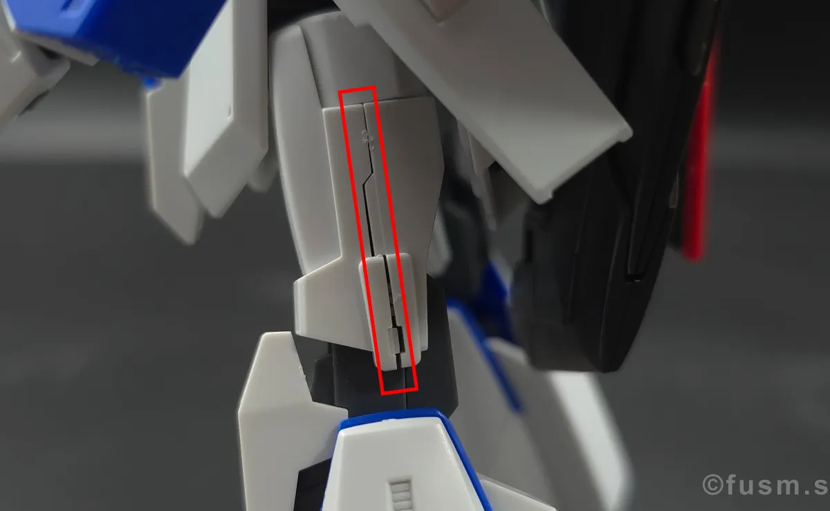 【レビュー】HGUC Z(ゼータ)ガンダム|エボリューションプロジェクト第1弾 脚部ディテール 1