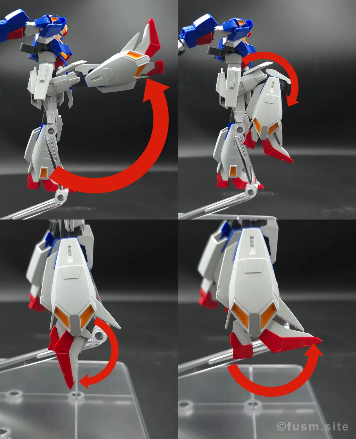 【レビュー】HGUC Z(ゼータ)ガンダム|エボリューションプロジェクト第1弾 脚部ディテール 可動域 01