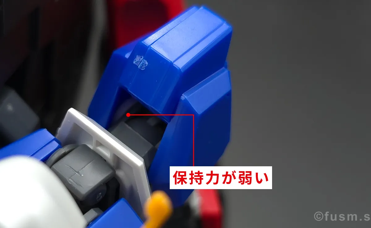 【レビュー】HGUC Z(ゼータ)ガンダム|エボリューションプロジェクト第1弾 耐久力が弱い箇所 02