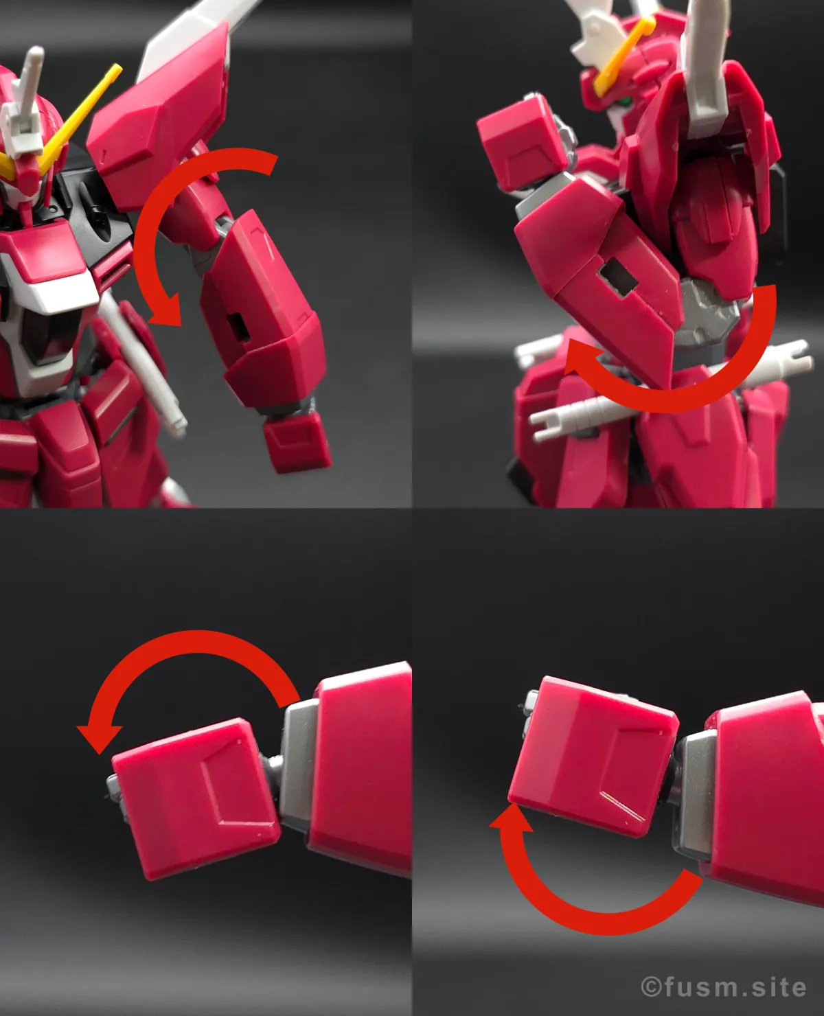【レビュー】HG インフィニットジャスティスガンダム弐式｜違いは？ 腕部ディテール 可動域 01