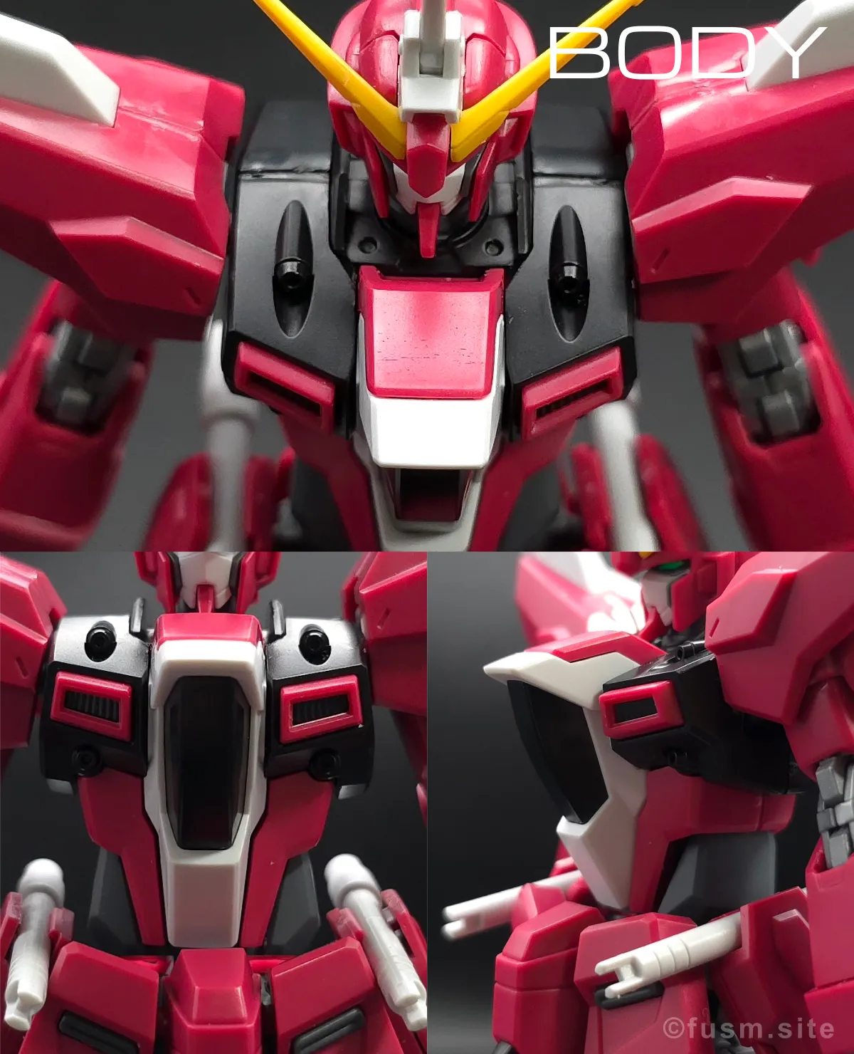 【レビュー】HG インフィニットジャスティスガンダム弐式｜違いは？ 胴体ディテール 01