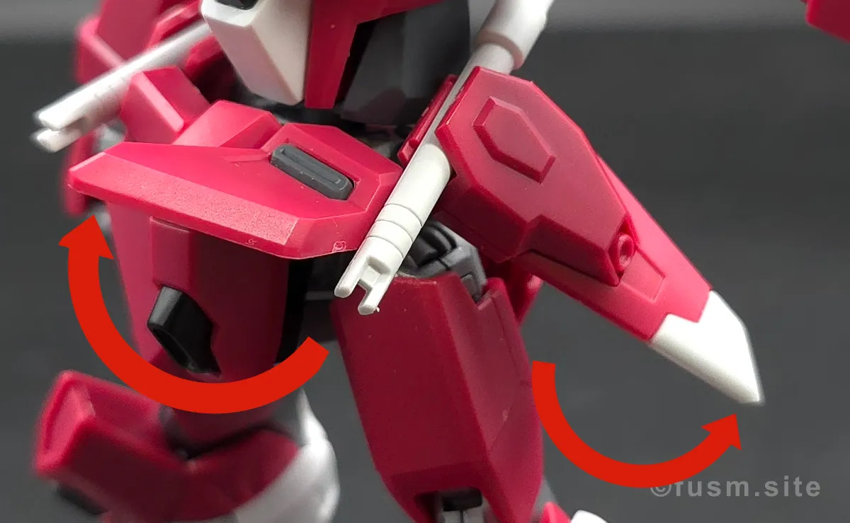 【レビュー】HG インフィニットジャスティスガンダム弐式｜違いは？ 胴体ディテール 可動域 02