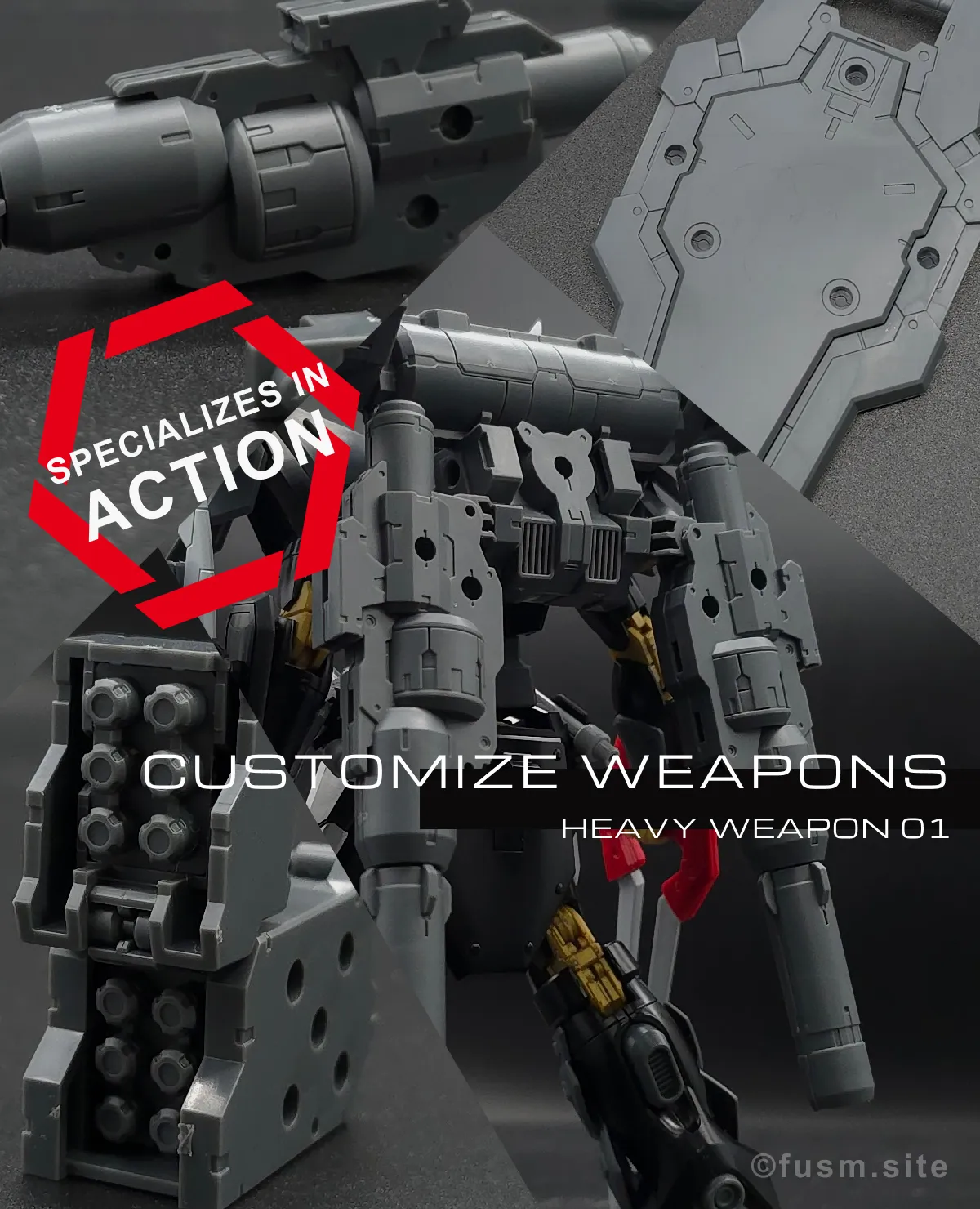 【レビュー】30MM カスタマイズウェポンズ(ヘビーウェポン 1) コラージュ 01