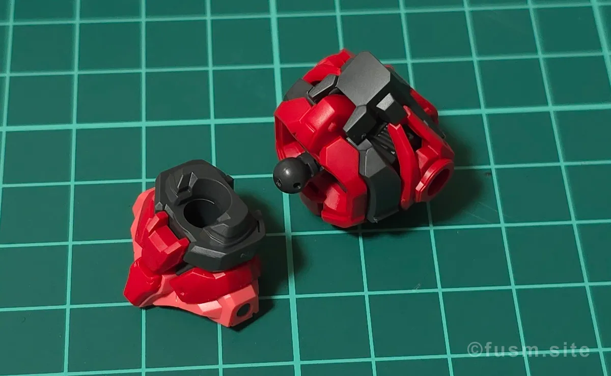 【HG 赤いガンダム レビュー】プレイバリュー激高ガンプラ! パーツ・構造・組み立て 03