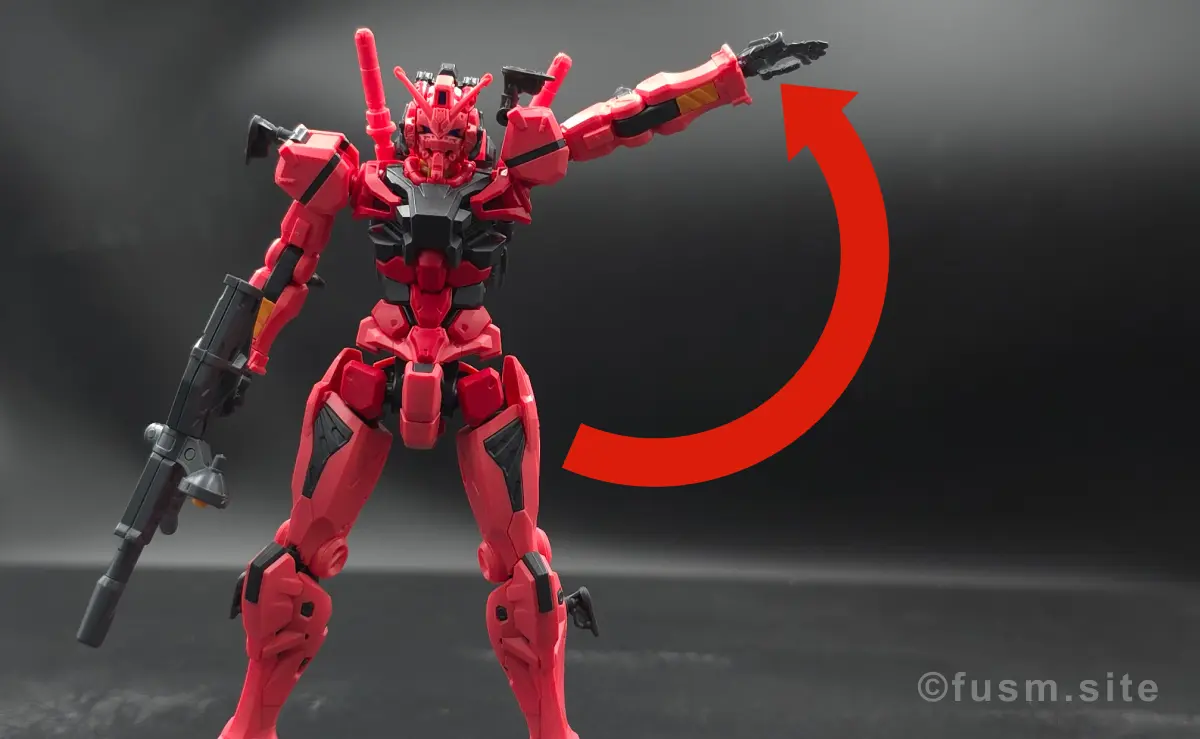 【HG 赤いガンダム レビュー】プレイバリュー激高ガンプラ! 肩ディテール 可動域 1