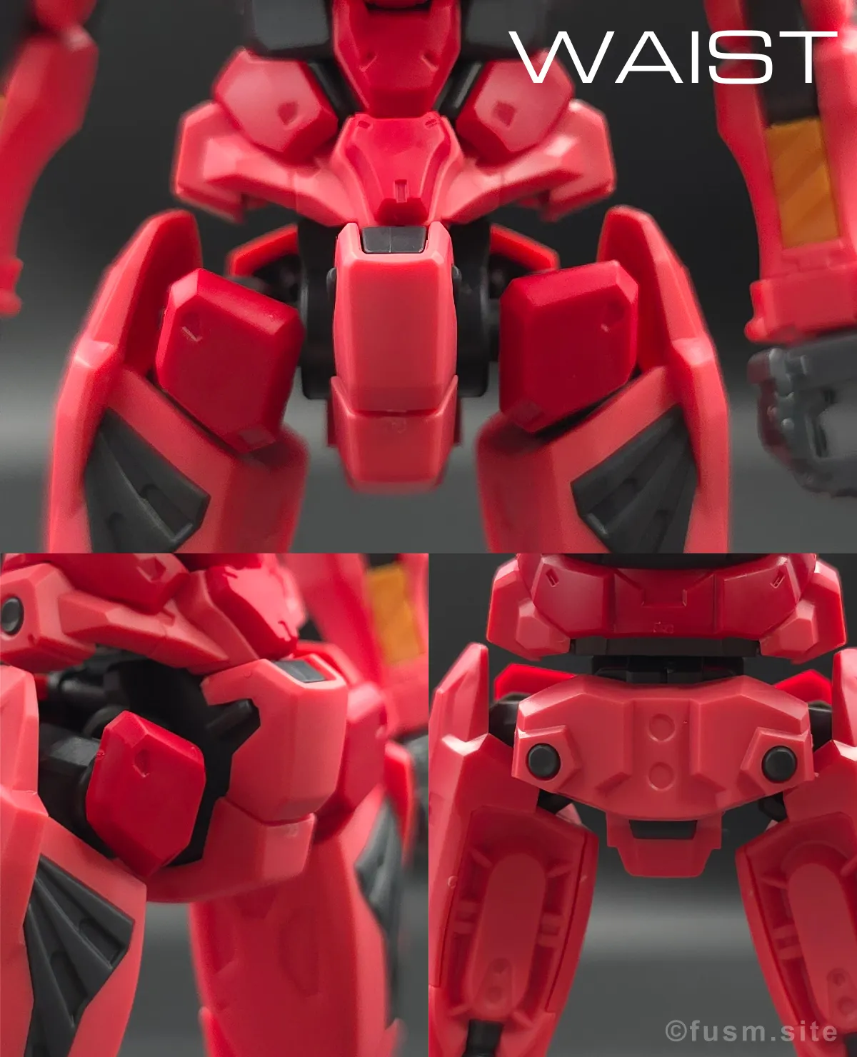【HG 赤いガンダム レビュー】プレイバリュー激高ガンプラ! 胴体ディテール 02