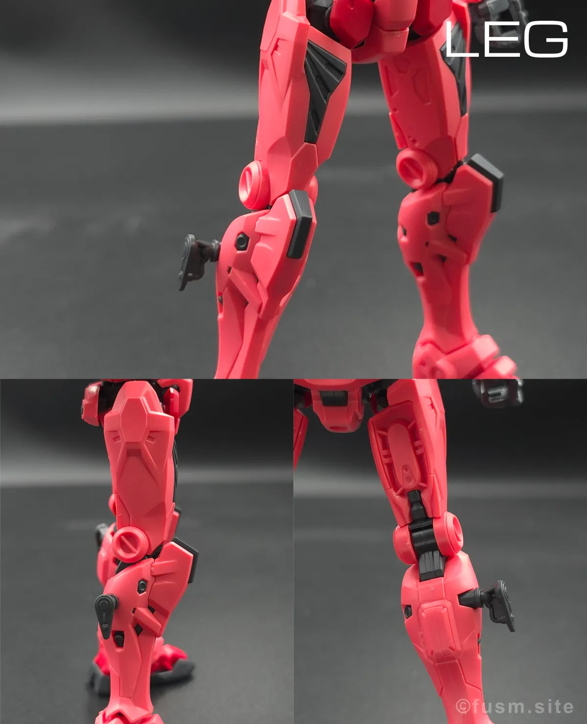 【HG 赤いガンダム レビュー】プレイバリュー激高ガンプラ! 脚部ディテール 01