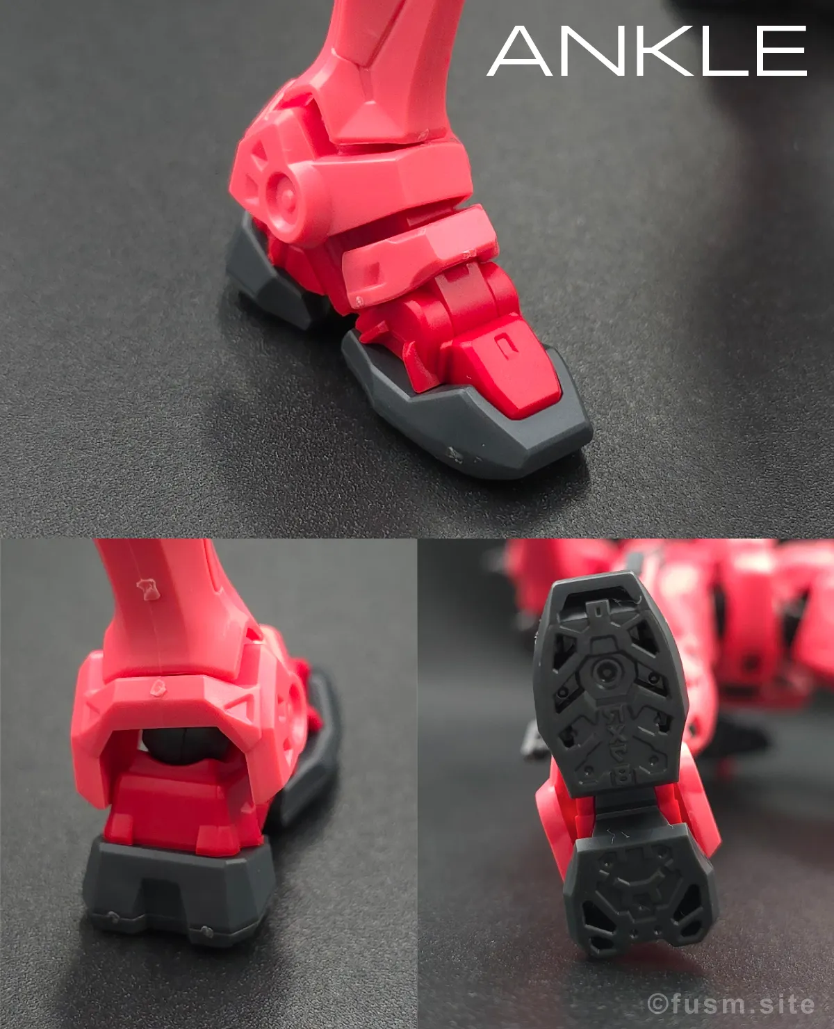 【HG 赤いガンダム レビュー】プレイバリュー激高ガンプラ! 脚部ディテール 02