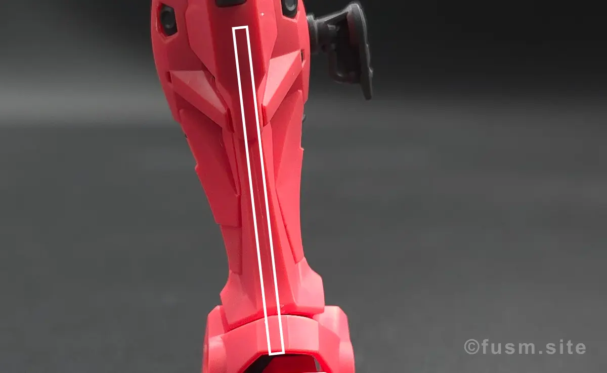 【HG 赤いガンダム レビュー】プレイバリュー激高ガンプラ! 脚部ディテール 03