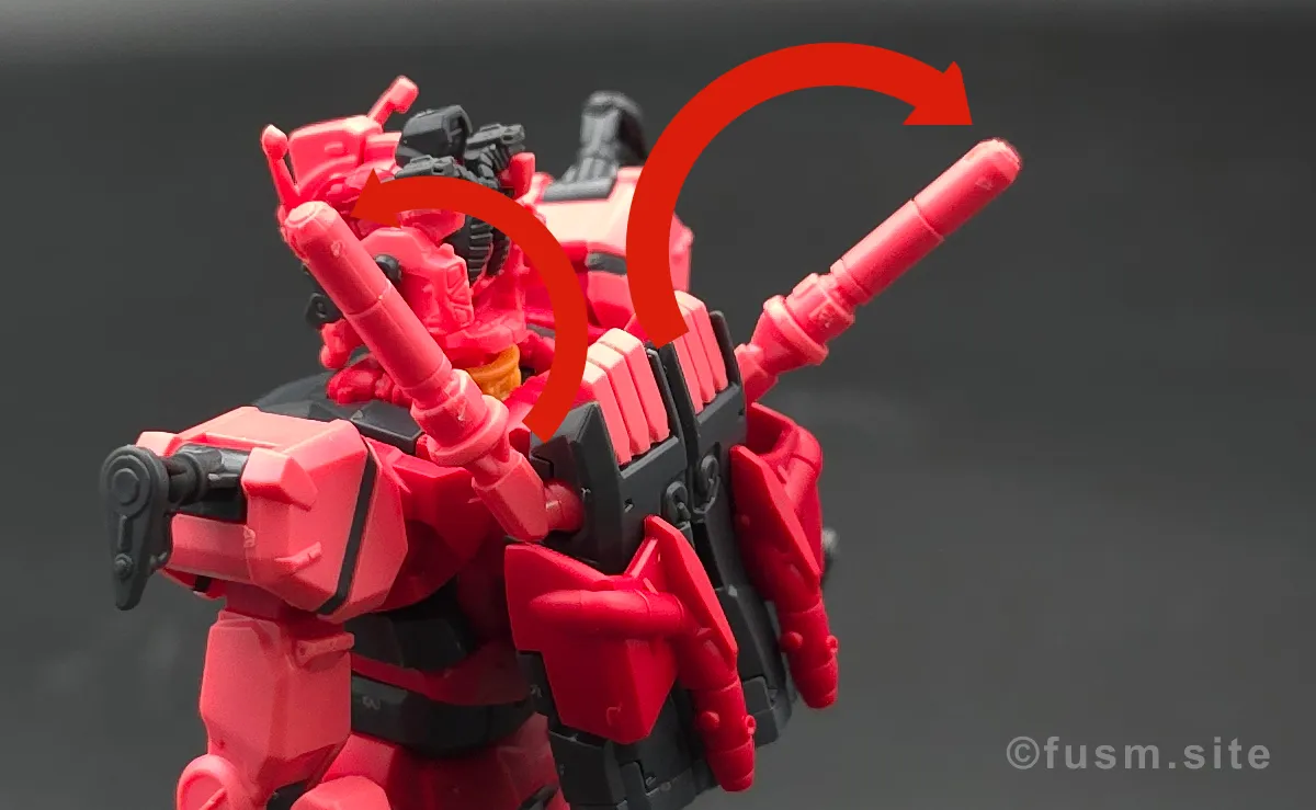 【HG 赤いガンダム レビュー】プレイバリュー激高ガンプラ! バックパックレビュー 可動域 01