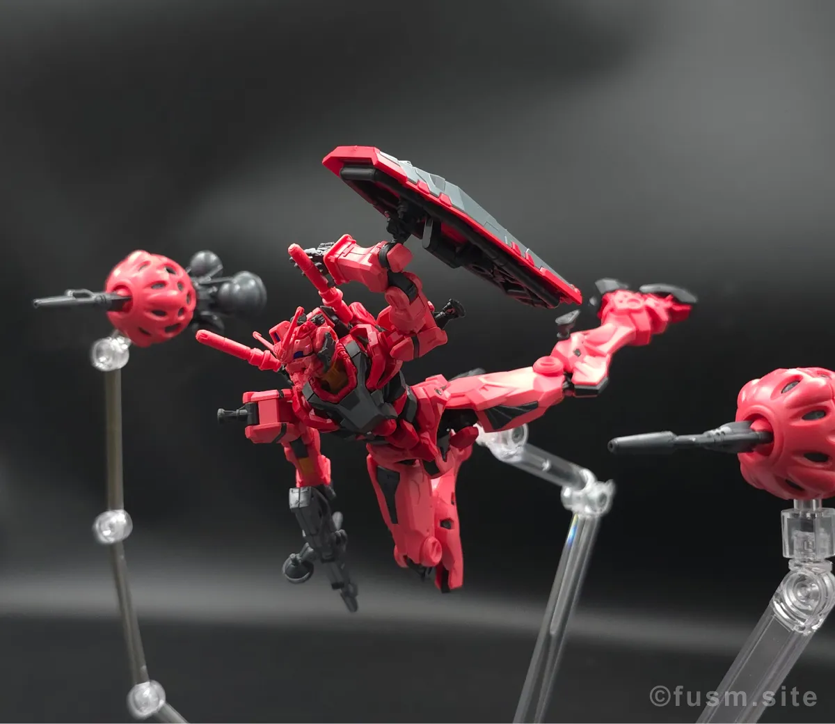 【HG 赤いガンダム レビュー】プレイバリュー激高ガンプラ! ポージング 12
