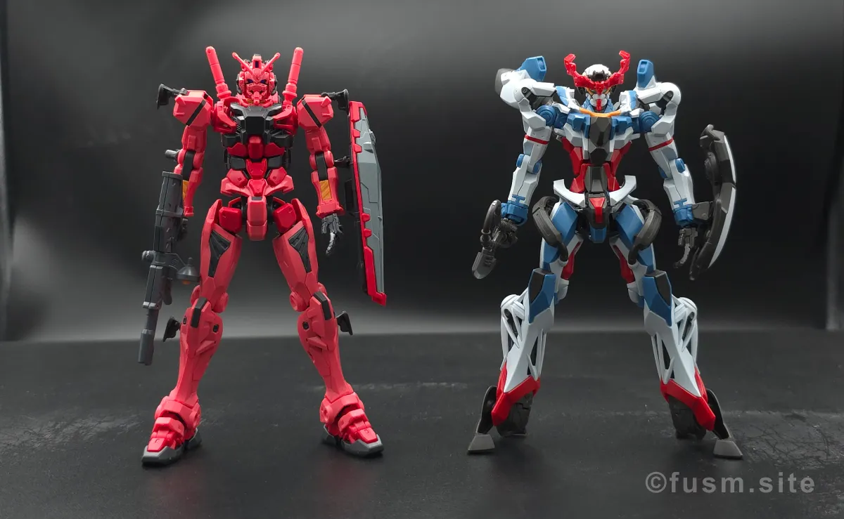 【HG 赤いガンダム レビュー】プレイバリュー激高ガンプラ! 比較 01