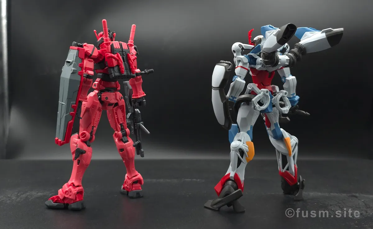 【HG 赤いガンダム レビュー】プレイバリュー激高ガンプラ! 比較 03