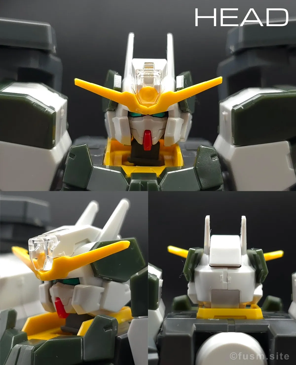 【レビュー】HG ガンダムサバーニャ(最終決戦仕様) 頭部ディテール 01