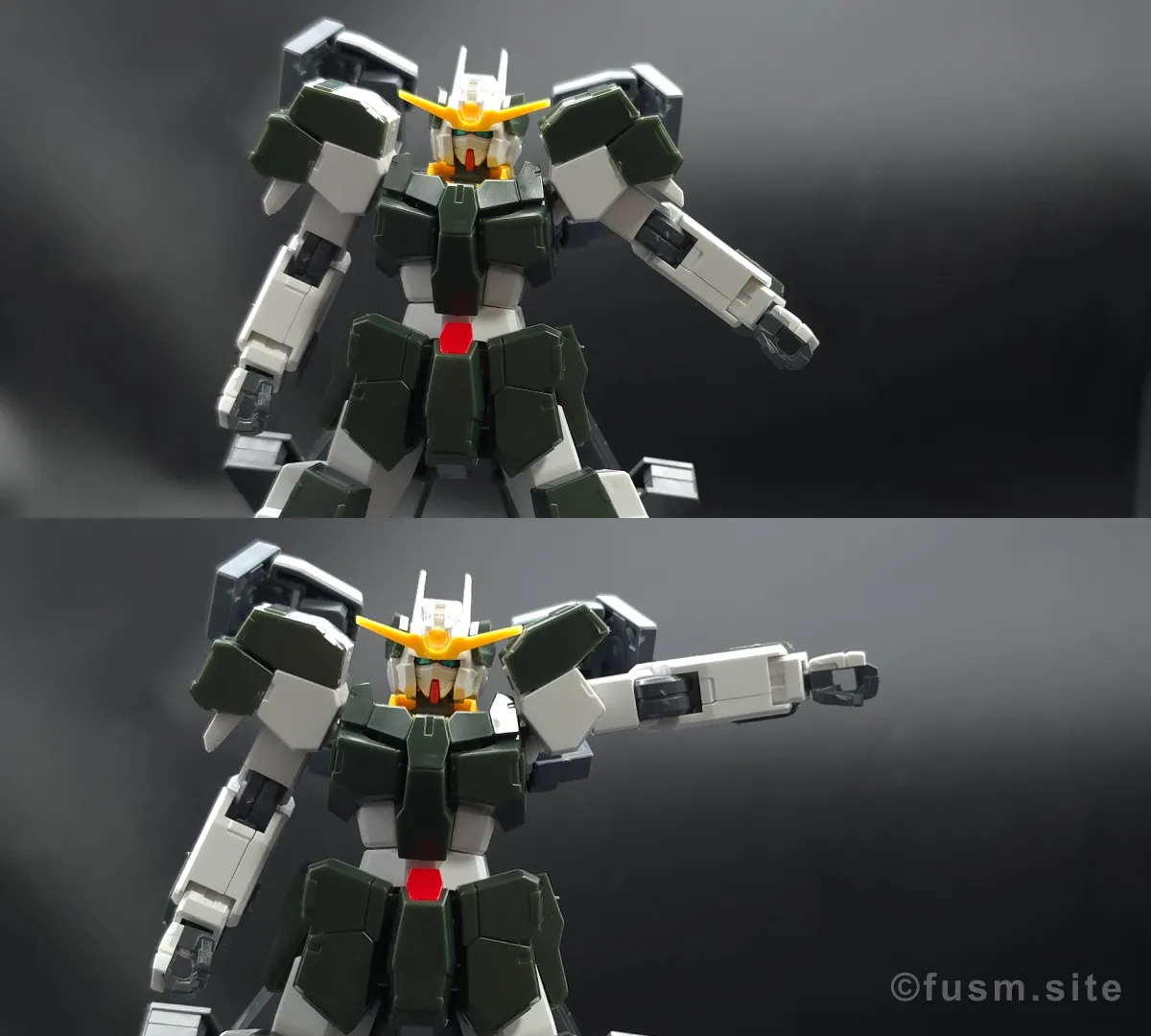 【レビュー】HG ガンダムサバーニャ(最終決戦仕様) 肩ディテール 可動域 01