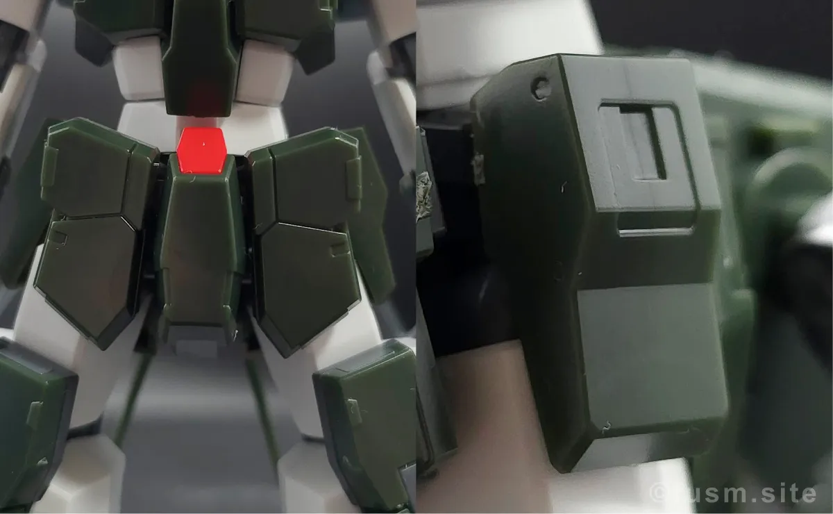 【レビュー】HG ガンダムサバーニャ(最終決戦仕様) 胴体ディテール 02