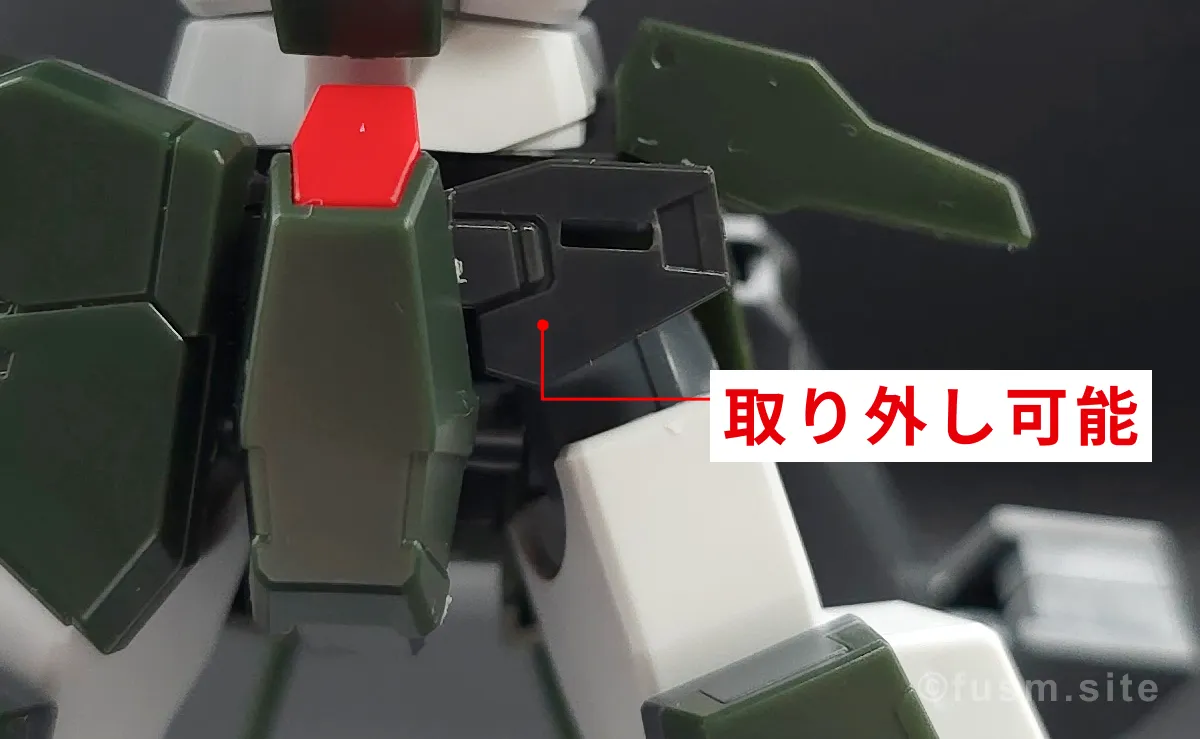 【レビュー】HG ガンダムサバーニャ(最終決戦仕様) 胴体ディテール ギミック 02