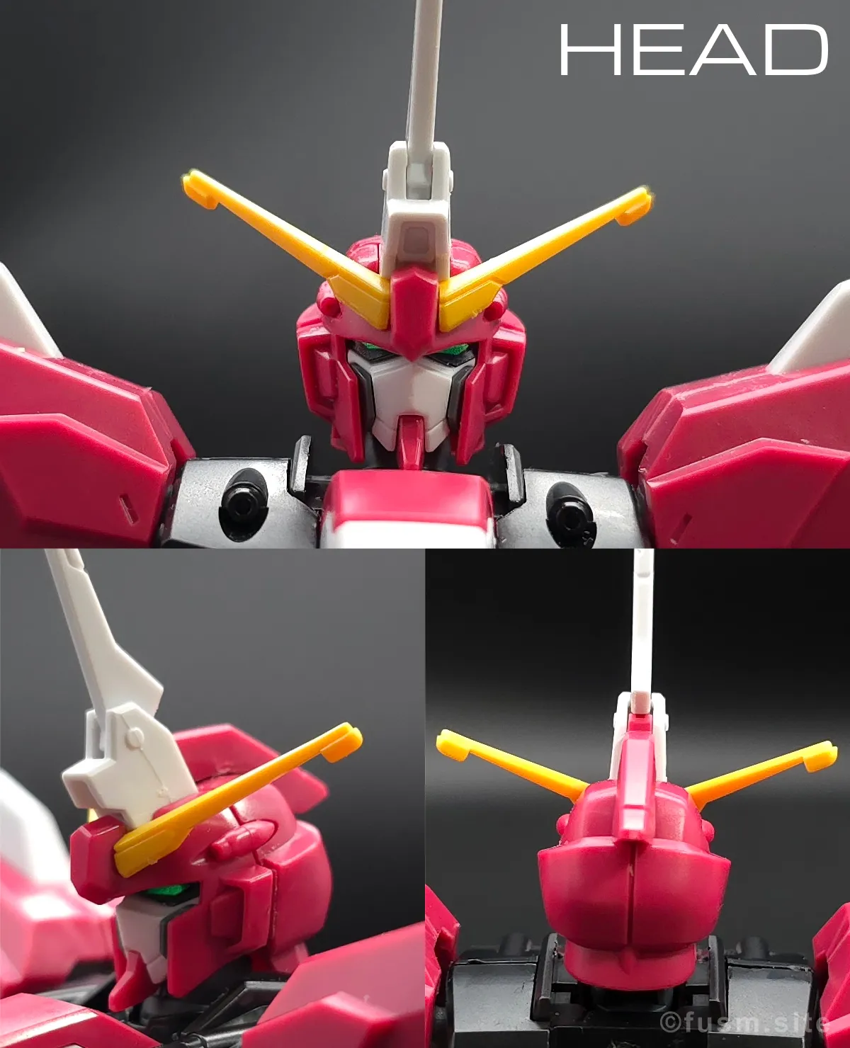 【レビュー】HG インフィニットジャスティスガンダム弐式｜違いは？ 頭部ディテール 01