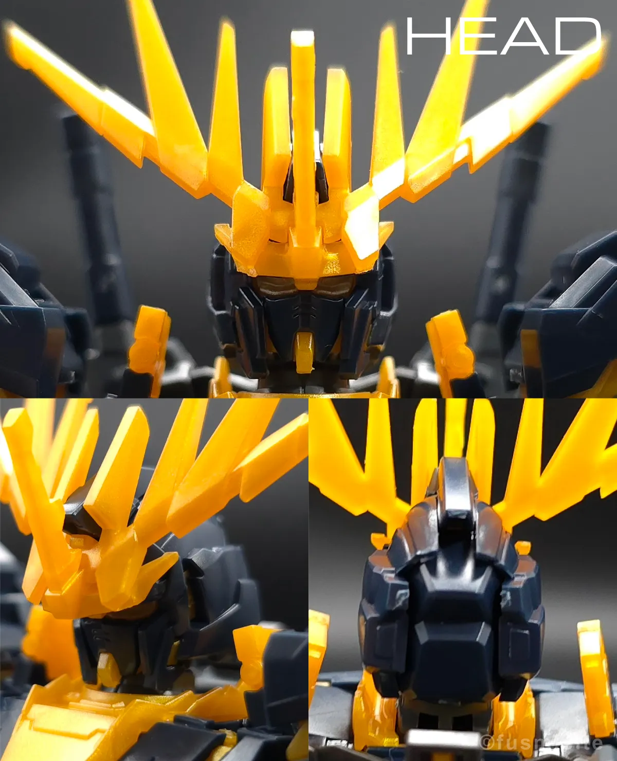 【レビュー】HGUC ユニコーンガンダム2号機 バンシィ(デストロイモード) 頭部ディテール 01