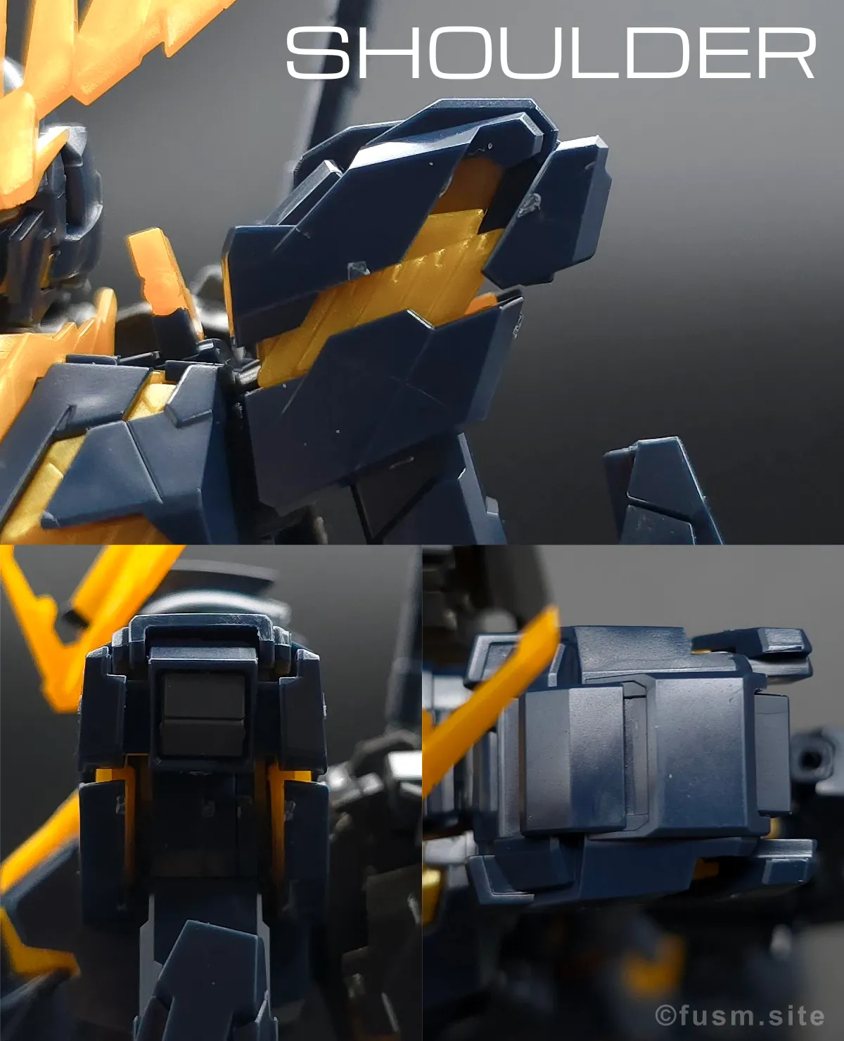 【レビュー】HGUC ユニコーンガンダム2号機 バンシィ(デストロイモード) 肩ディテール 01