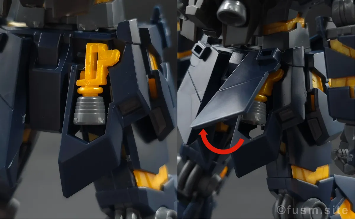 【レビュー】HGUC ユニコーンガンダム2号機 バンシィ(デストロイモード) 胴体ディテール 03