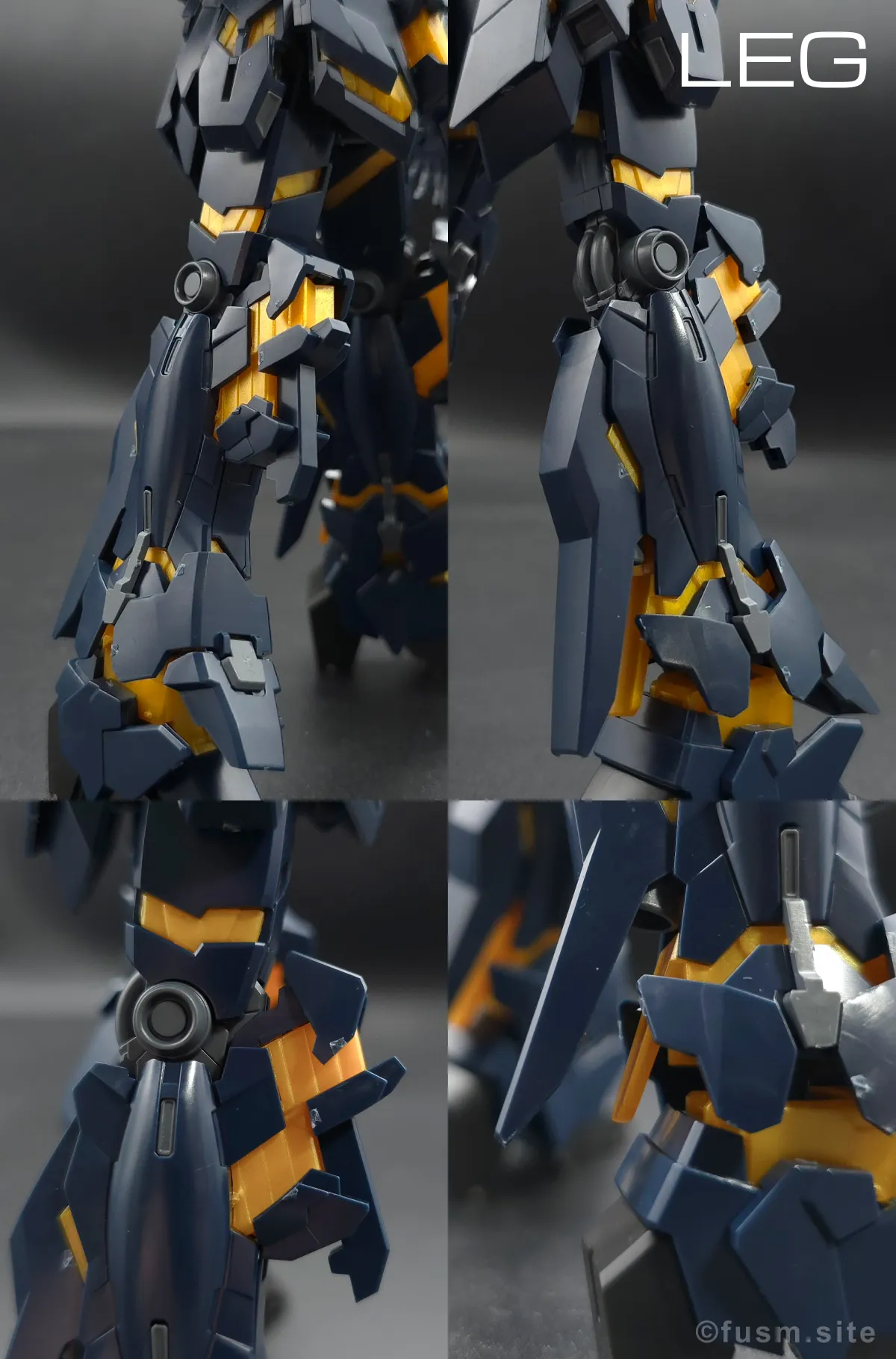 【レビュー】HGUC ユニコーンガンダム2号機 バンシィ(デストロイモード) 脚部ディテール 01