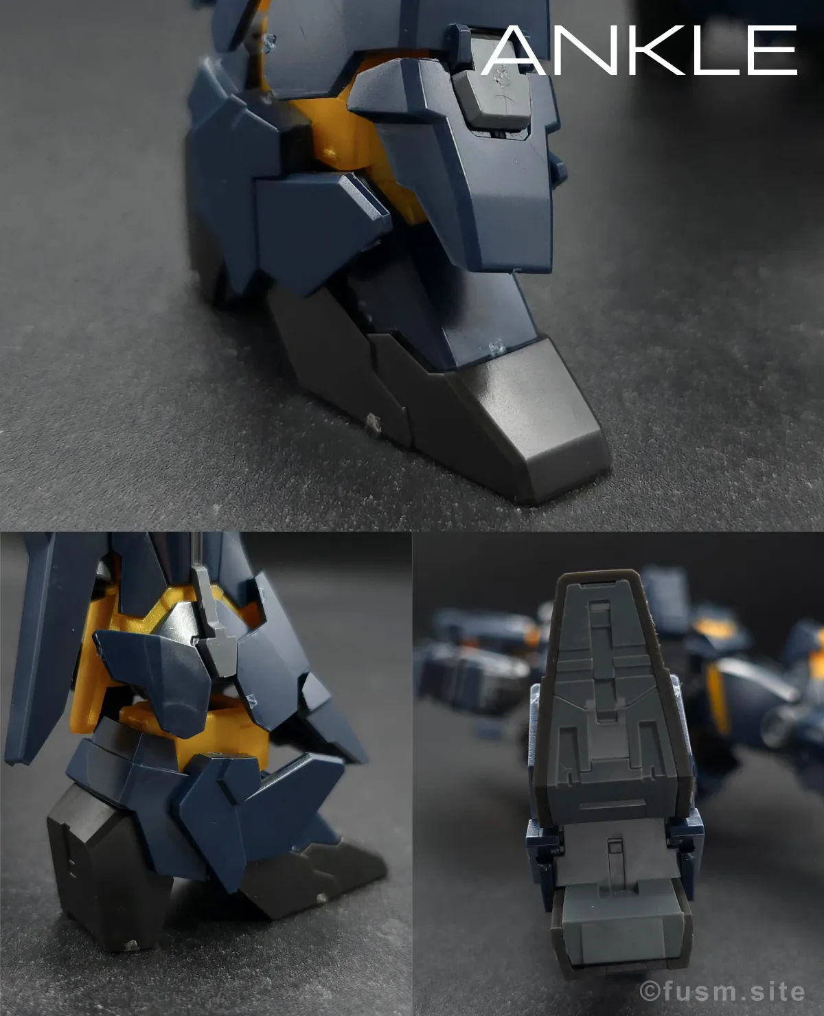 【レビュー】HGUC ユニコーンガンダム2号機 バンシィ(デストロイモード) 脚部ディテール 02
