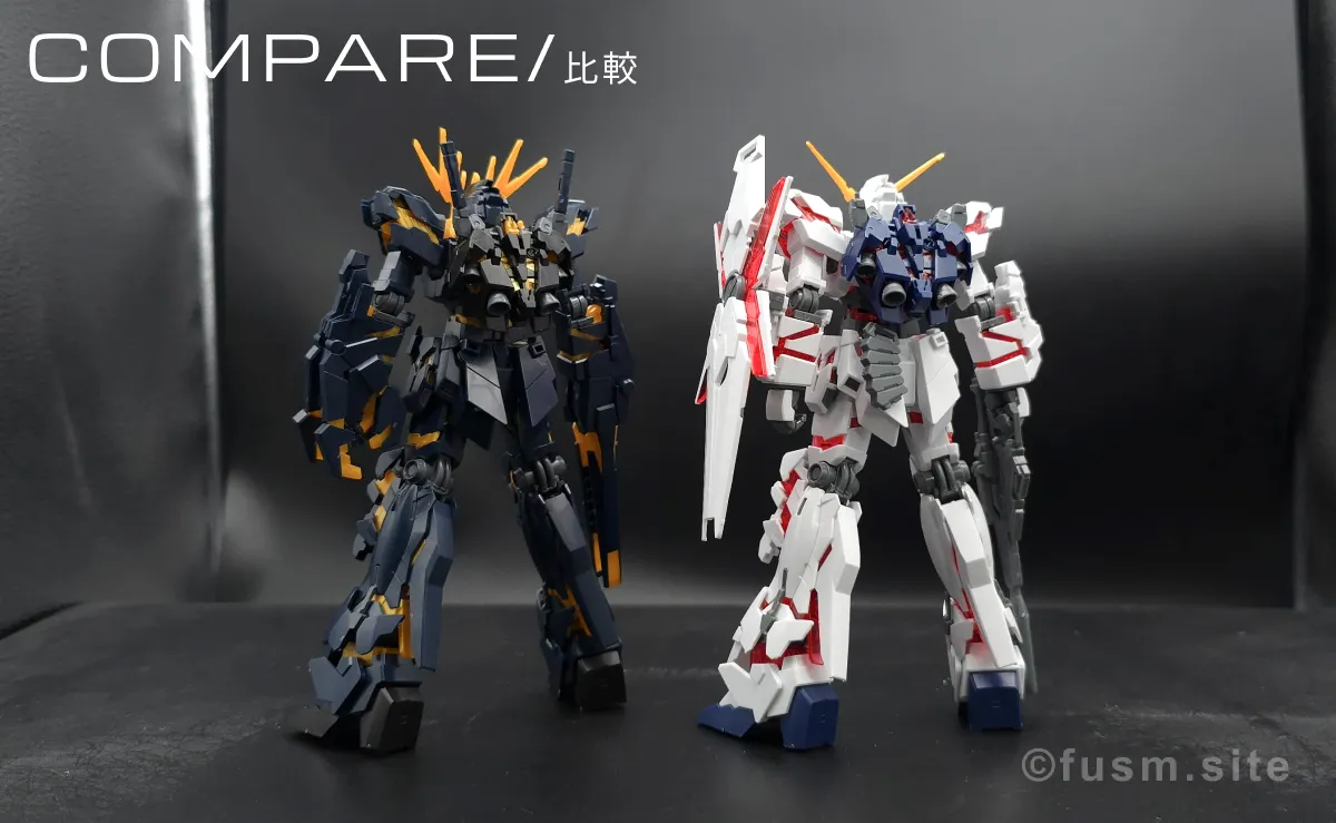 【レビュー】HGUC ユニコーンガンダム2号機 バンシィ(デストロイモード) 比較 06