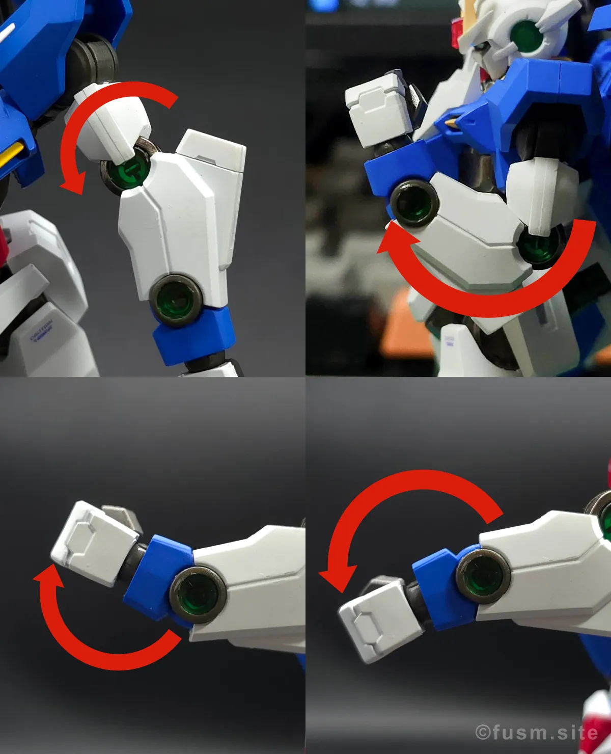 【レビュー】メタルロボット魂 ダブルオーライザー 腕部ディテール 可動域 01