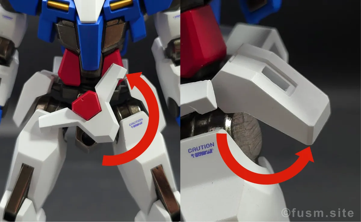 【レビュー】メタルロボット魂 ダブルオーライザー 胴体ディテール 可動域 01