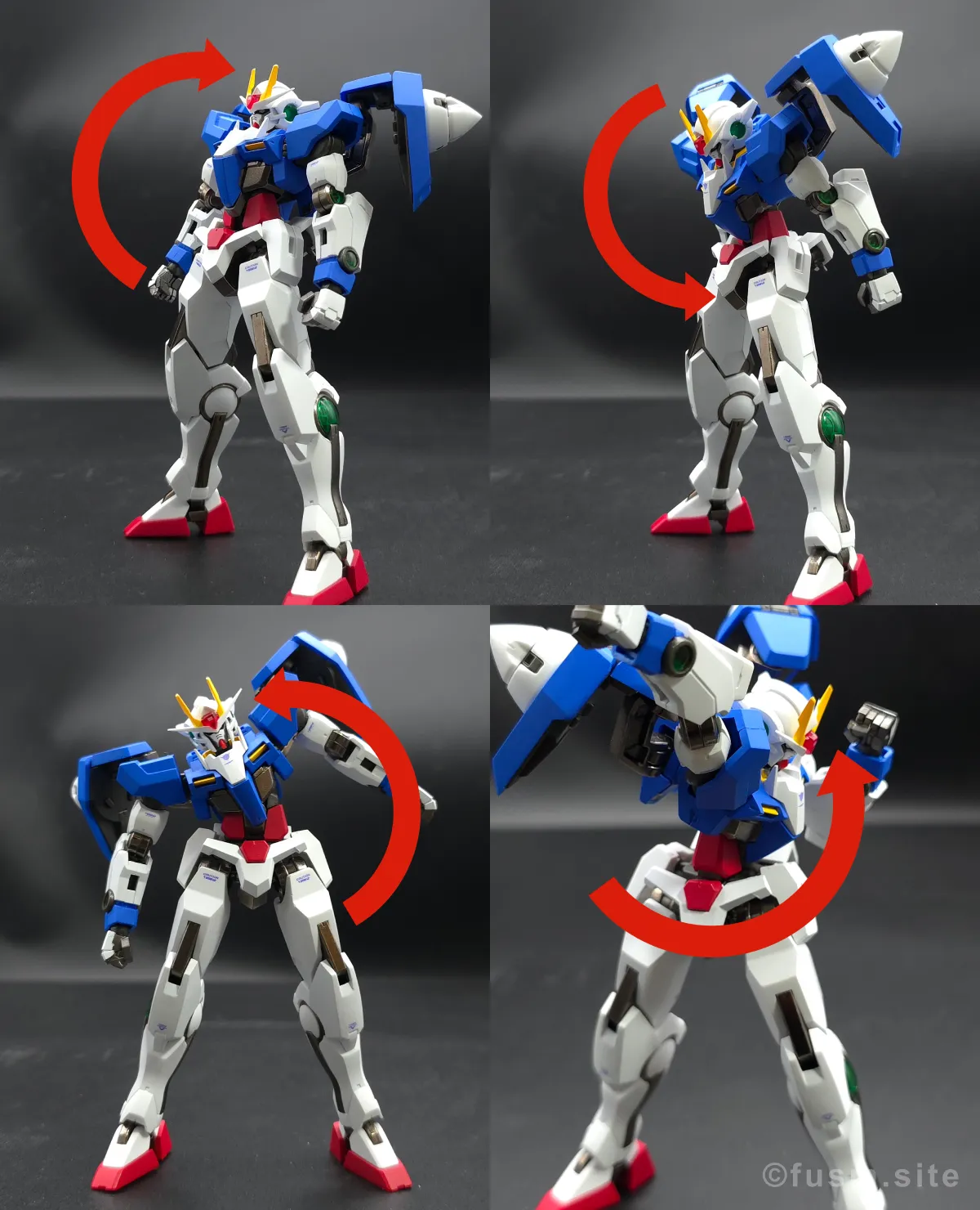 【レビュー】メタルロボット魂 ダブルオーライザー 胴体ディテール 可動域 02