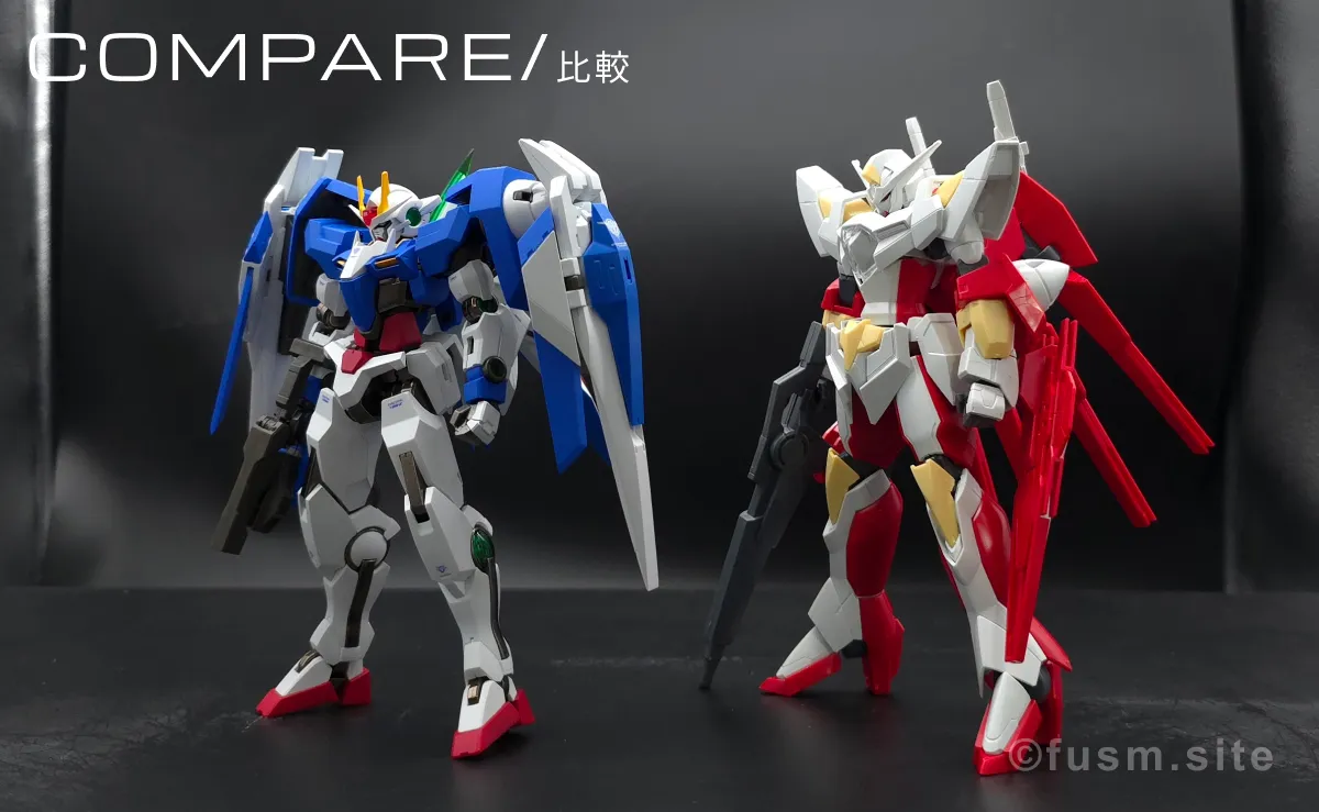 【レビュー】メタルロボット魂 ダブルオーライザー 比較 02