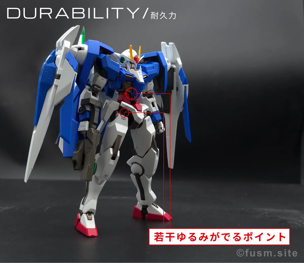 【レビュー】メタルロボット魂 ダブルオーライザー 耐久力が弱い箇所 01
