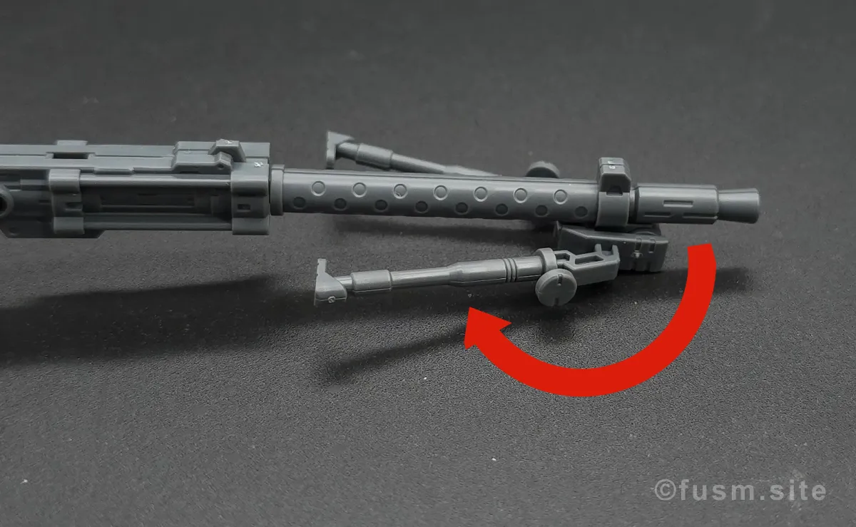 【レビュー】30MM カスタマイズウェポンズ(ヘビーウェポン 2) 多角的に見た全体の外観・素組み 可動域 04