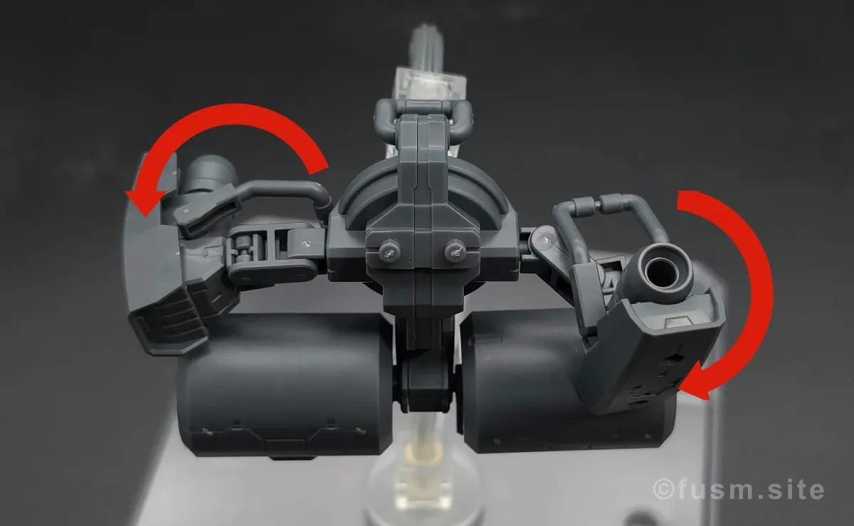 【レビュー】30MM カスタマイズウェポンズ(ヘビーウェポン 2) 多角的に見た全体の外観・素組み 可動域 05