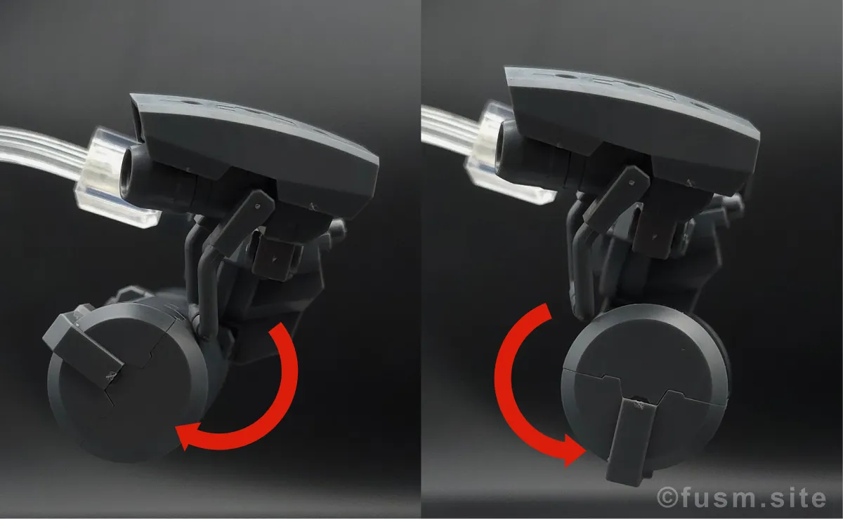 【レビュー】30MM カスタマイズウェポンズ(ヘビーウェポン 2) 多角的に見た全体の外観・素組み 可動域 06