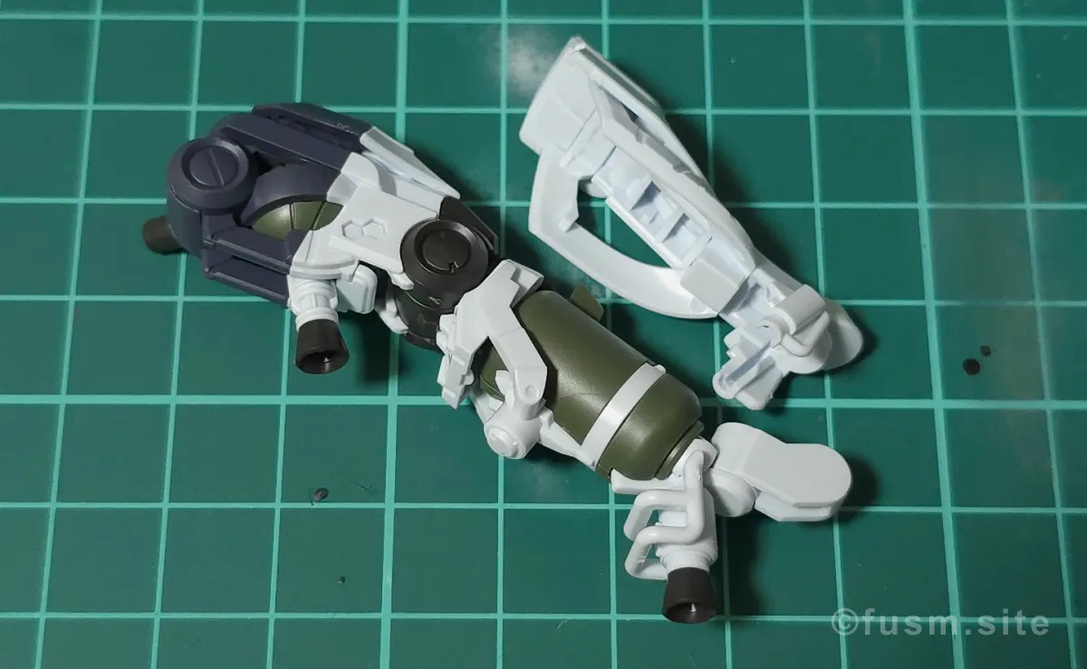 【レビュー】HG ゲルググ ボカタ機(GQ) パーツ・構造・組み立て 11