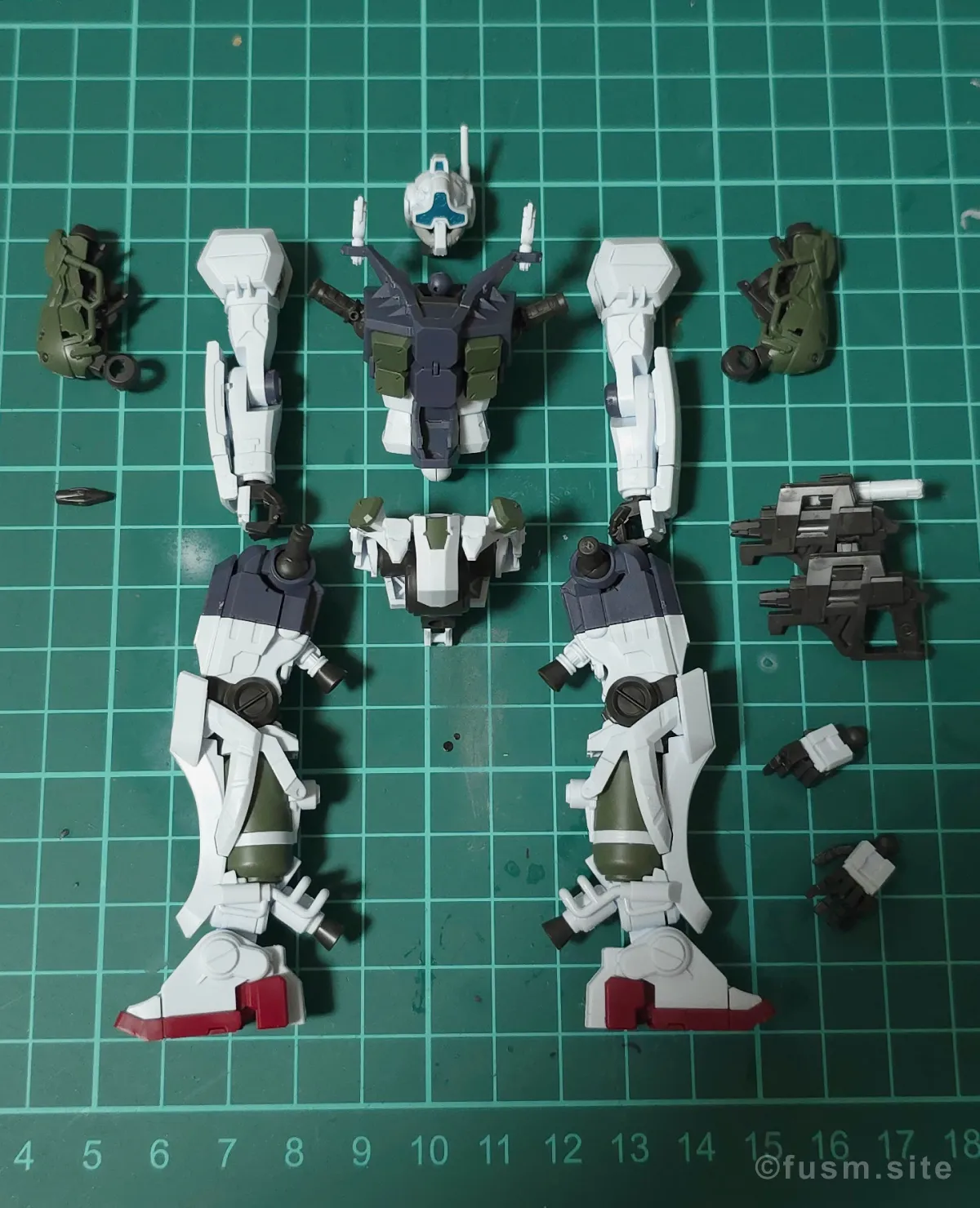 【レビュー】HG ゲルググ ボカタ機(GQ) パーツ・構造・組み立て 12