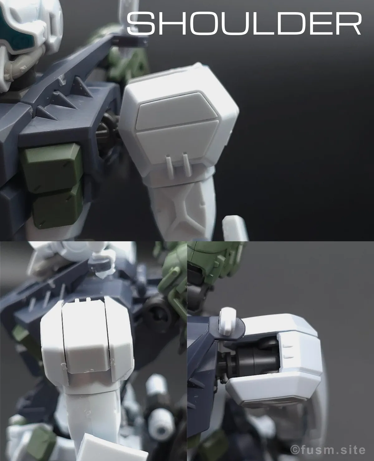 【レビュー】HG ゲルググ ボカタ機(GQ) 肩ディテール 01