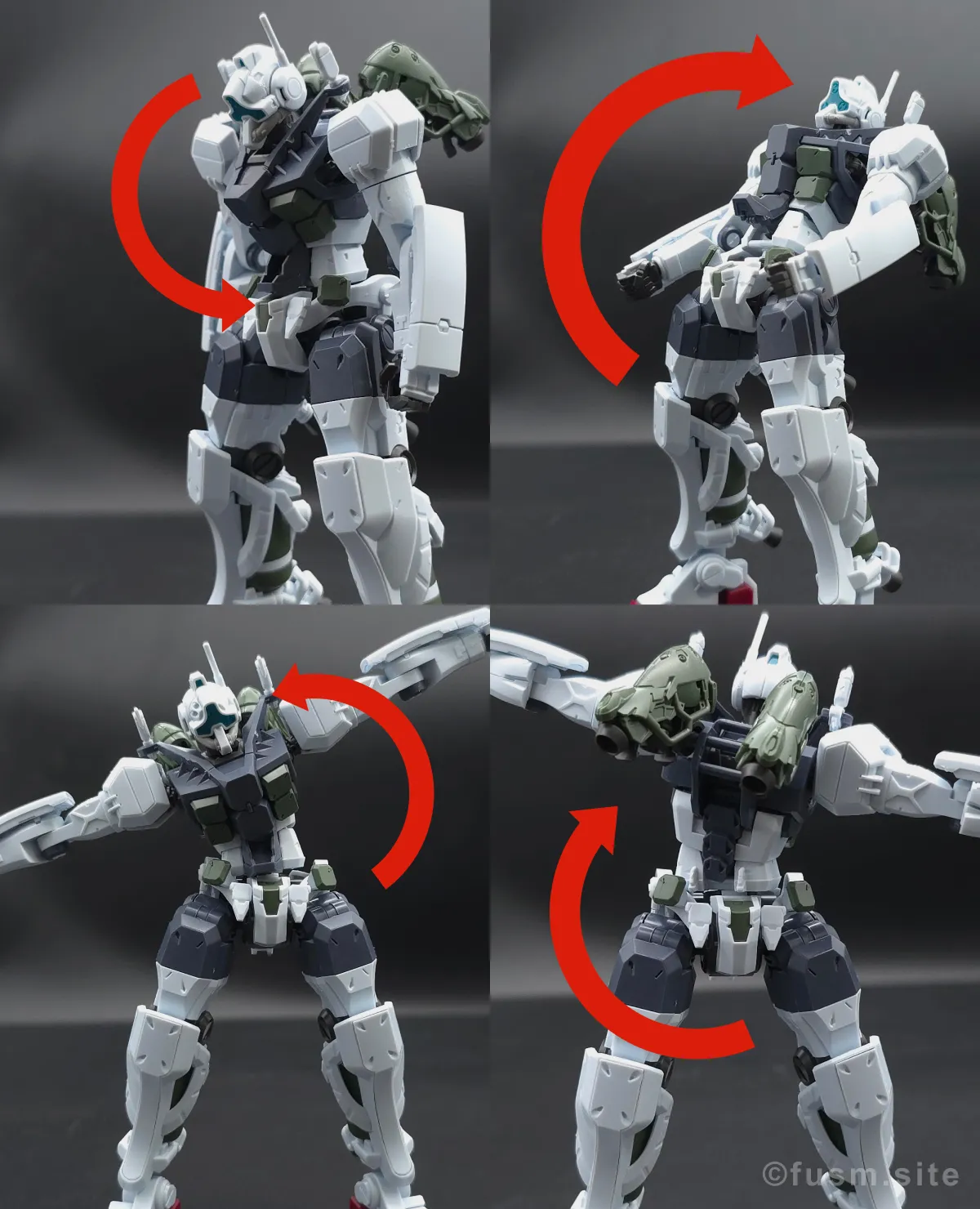 【レビュー】HG ゲルググ ボカタ機(GQ) 胴体ディテール 可動域 01