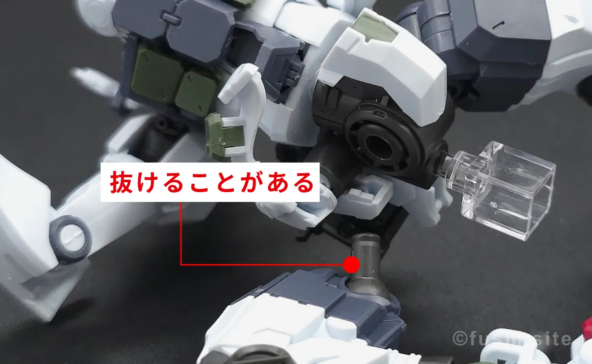 【レビュー】HG ゲルググ ボカタ機(GQ) 耐久力が弱い箇所 01