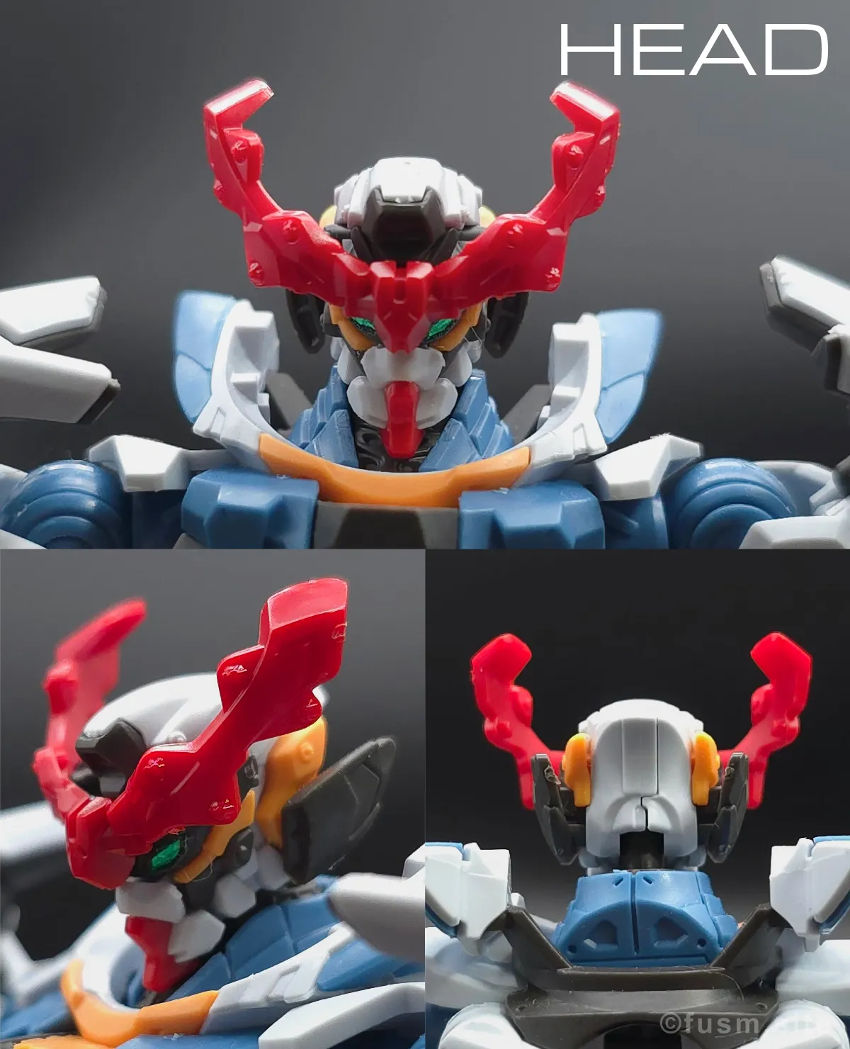 【レビュー】HG 1/144 GQuuuuuuX(ジークアクス) 頭部ディテール 01