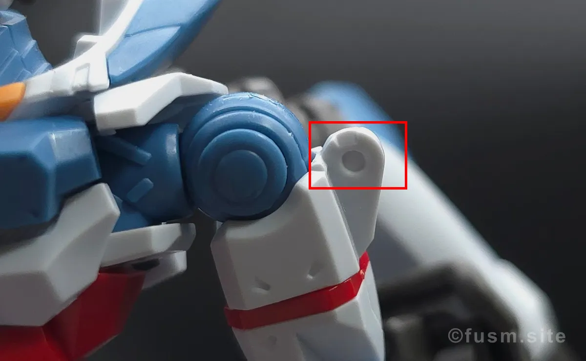 【レビュー】HG 1/144 GQuuuuuuX(ジークアクス) 肩ディテール 02